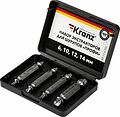 Kranz KR-12-6703 Набор экстракторов для шурупов Профи KRANZ Kranz KR-12-6703 Набор экстракторов для шурупов Профи KRANZ