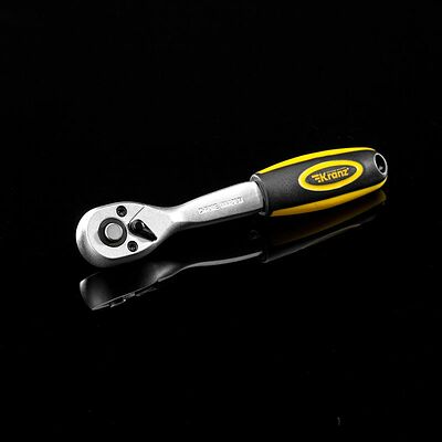 Kranz KR-12-8403 Ключ-трещотка для торцовых головок 1/4, СrV, 72 зубца KRANZ