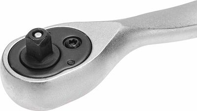 Kranz KR-12-8403 Ключ-трещотка для торцовых головок 1/4, СrV, 72 зубца KRANZ