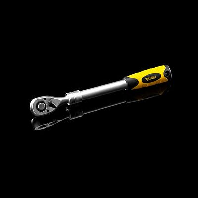 Kranz KR-12-8411 Ключ телескопический трещоточный 1/2, 307-434мм, CrV, двухкомпонентная рукоятка KRANZ
