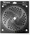 Kranz KR-16-1224 Диск для триммера 230x25,4мм, толщина 1,3мм, 40 зубьев KRANZ Kranz KR-16-1224 Диск для триммера 230x25,4мм, толщина 1,3мм, 40 зубьев KRANZ