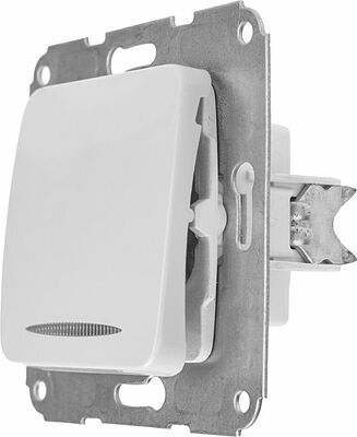 Kranz KR-78-0201 DEA Выключатель 1кл (инд) с/у 10А мех. Бел KRANZ