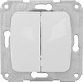 Kranz KR-78-0202 DEA Выключатель 2кл с/у 10А мех. Бел KRANZ