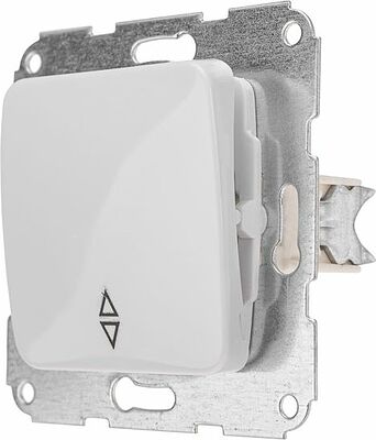 Kranz KR-78-0205 DEA Выключатель (переключатель) 1кл прох. с/у 10А мех. белый KRANZ