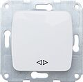 Kranz KR-78-0208 DEA Выключатель (переключатель) 1кл перекрест. с/у 10А мех. белый KRANZ