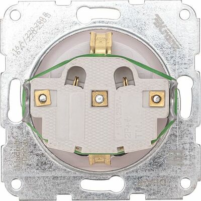 Kranz KR-78-0211 DEA Розетка 1-ая с/з с/у 16А мех. Бел KRANZ
