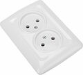 Kranz KR-78-0217 DEA Розетка 2-ая б/з с/у 10А Бел KRANZ Kranz KR-78-0217 DEA Розетка 2-ая б/з с/у 10А Бел KRANZ