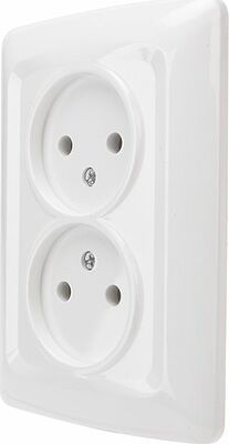 Kranz KR-78-0217 DEA Розетка 2-ая б/з с/у 10А Бел KRANZ