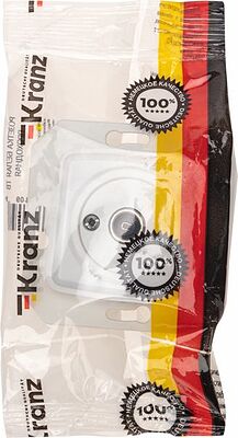 Kranz KR-78-0221 DEA Розетка TV Проходная с/у мех. Бел KRANZ
