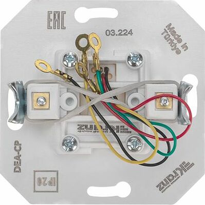 Kranz KR-78-0222 DEA Розетка Телефон RJ11 с/у мех. Бел KRANZ