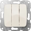 Kranz KR-78-0234 DEA Выключатель 3кл с/у 10А мех. Беж KRANZ
