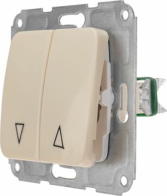 Kranz KR-78-0239 DEA Выключатель для жалюзи 2кл с/у 10А мех. Беж KRANZ