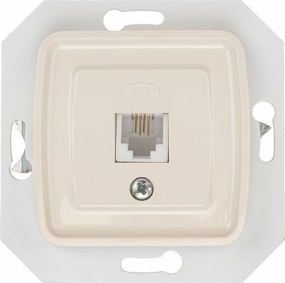Kranz KR-78-0252 DEA Розетка Телефон RJ11 с/у мех. Беж KRANZ
