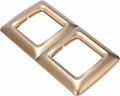 Kranz KR-78-0316 DEA Рамка 2-я горизонтальная Золотой Металлик KRANZ