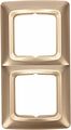 Kranz KR-78-0316 DEA Рамка 2-я горизонтальная Золотой Металлик KRANZ
