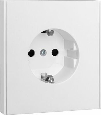 Kranz KR-78-0701-4 Розетка STRONG 1-ая с/з с/у, со шторками 16А жемчуг KRANZ