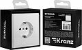 Kranz KR-78-0701-4 Розетка STRONG 1-ая с/з с/у, со шторками 16А жемчуг KRANZ Kranz KR-78-0701-4 Розетка STRONG 1-ая с/з с/у, со шторками 16А жемчуг KRANZ
