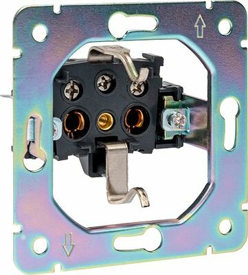 Kranz KR-78-0702-5 Розетка STRONG 1-ая с/з с/у, со шторками и крышкой 16А антрацит KRANZ