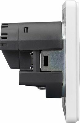 Kranz KR-78-0704-1 Розетка ROUND 1-ая с/з с/у з/ш 16А с USB A+C быстрой зарядки 5В/3А перламутр KRANZ