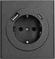 Kranz KR-78-0704-6 Розетка STRONG 1-ая с/з с/у з/ш 16А с USB A+C быстрой зарядки 5В/3А графит KRANZ Kranz KR-78-0704-6 Розетка STRONG 1-ая с/з с/у з/ш 16А с USB A+C быстрой зарядки 5В/3А графит KRANZ