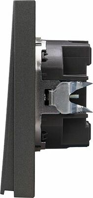 Kranz KR-78-0705-6 Выключатель STRONG 1 кл 10А с/у графит KRANZ