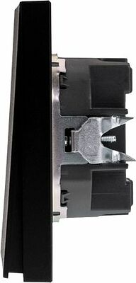 Kranz KR-78-0706-5 Выключатель STRONG 2 кл 10А с/у антрацит KRANZ