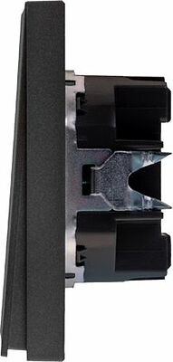 Kranz KR-78-0706-6 Выключатель STRONG 2 кл 10А с/у графит KRANZ