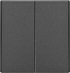Kranz KR-78-0706-6 Выключатель STRONG 2 кл 10А с/у графит KRANZ