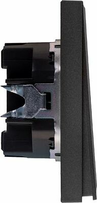 Kranz KR-78-0706-6 Выключатель STRONG 2 кл 10А с/у графит KRANZ