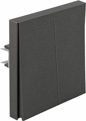Kranz KR-78-0706-6 Выключатель STRONG 2 кл 10А с/у графит KRANZ