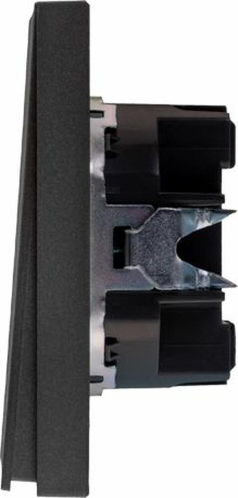 Kranz KR-78-0708-6 Выключатель STRONG 1 кл проходной (переключатель) 10А с/у графит KRANZ