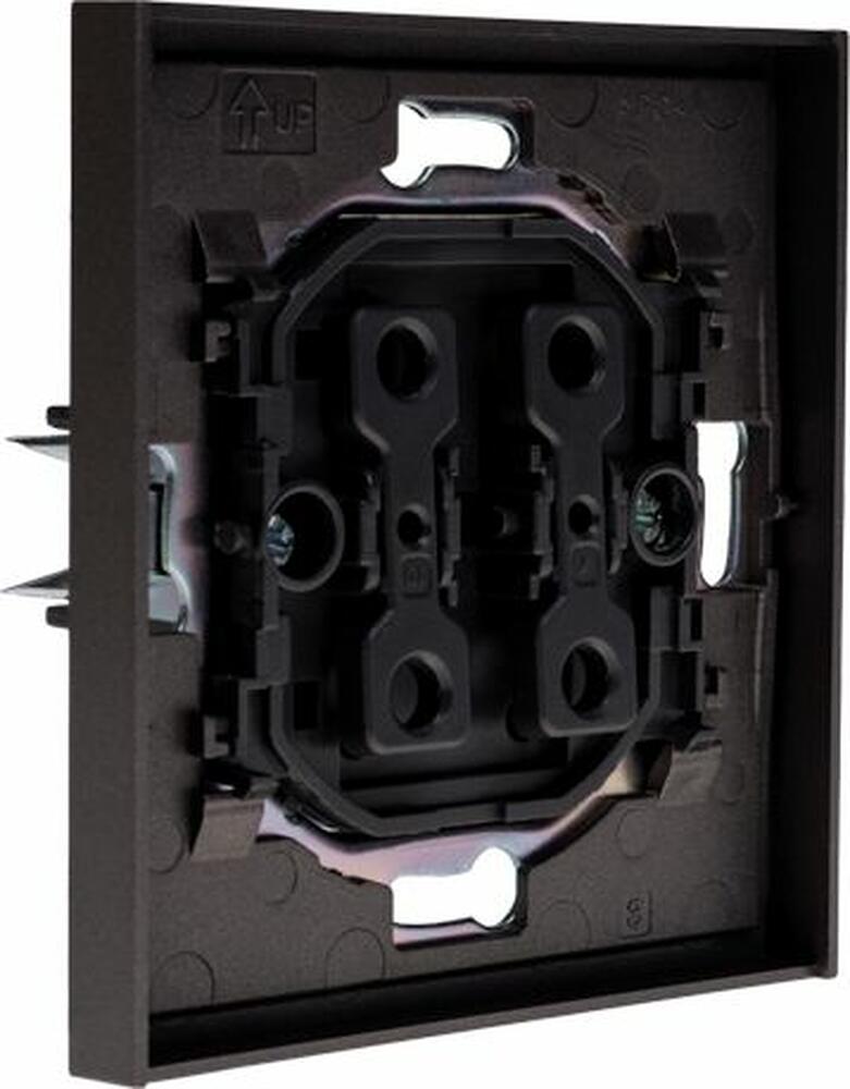 Kranz KR-78-0708-6 Выключатель STRONG 1 кл проходной (переключатель) 10А с/у графит KRANZ