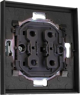 Kranz KR-78-0709-6 Выключатель STRONG 2 кл проходной (переключатель) 10А с/у графит KRANZ