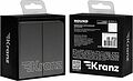 Kranz KR-78-0711-2 Выключатель ROUND 2 кл для жалюзи возвратный 10А с/у титан KRANZ