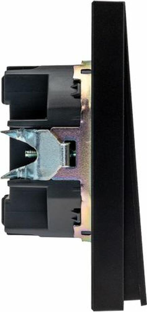 Kranz KR-78-0711-5 Выключатель STRONG 2 кл для жалюзи возвратный 10А с/у антрацит KRANZ