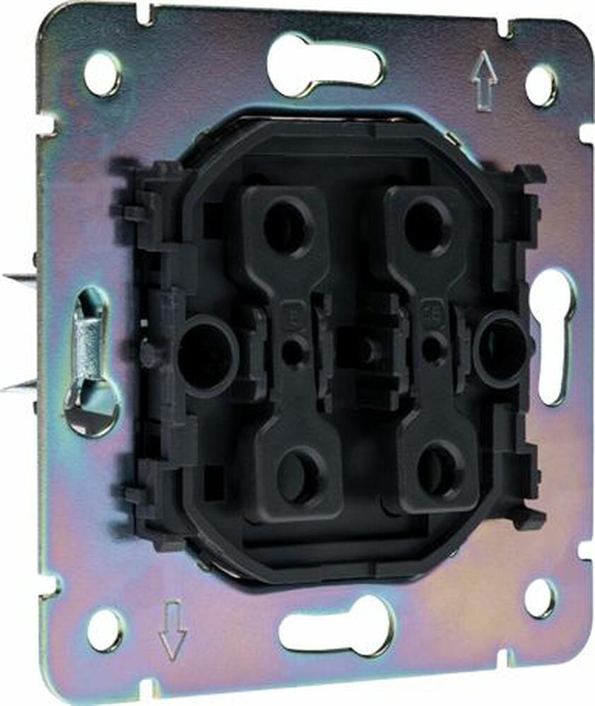 Kranz KR-78-0711-5 Выключатель STRONG 2 кл для жалюзи возвратный 10А с/у антрацит KRANZ