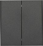 Kranz KR-78-0711-6 Выключатель STRONG 2 кл для жалюзи возвратный 10А с/у графит KRANZ