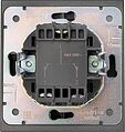 Kranz KR-78-0711-6 Выключатель STRONG 2 кл для жалюзи возвратный 10А с/у графит KRANZ