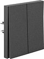 Kranz KR-78-0711-6 Выключатель STRONG 2 кл для жалюзи возвратный 10А с/у графит KRANZ