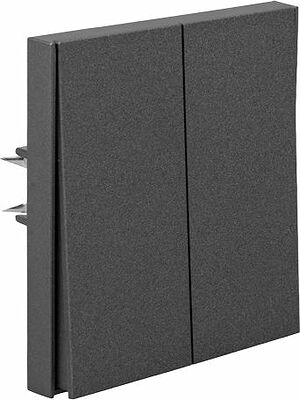 Kranz KR-78-0711-6 Выключатель STRONG 2 кл для жалюзи возвратный 10А с/у графит KRANZ