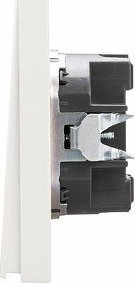 Kranz KR-78-0713-4 Выключатель STRONG 1 кл с подсветкой 10А с/у жемчуг KRANZ