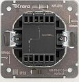 Kranz KR-78-0713-4 Выключатель STRONG 1 кл с подсветкой 10А с/у жемчуг KRANZ