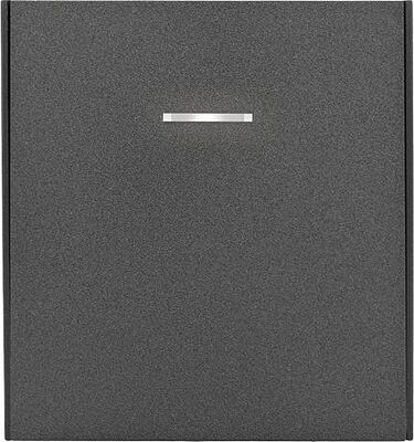 Kranz KR-78-0713-6 Выключатель STRONG 1 кл с подсветкой 10А с/у графит KRANZ