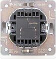 Kranz KR-78-0714-1 Выключатель ROUND 2 кл с подсветкой 10А с/у перламутр KRANZ
