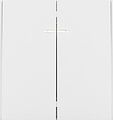 Kranz KR-78-0714-4 Выключатель STRONG 2 кл с подсветкой 10А с/у жемчуг KRANZ