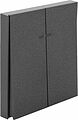 Kranz KR-78-0714-6 Выключатель STRONG 2 кл с подсветкой 10А с/у графит KRANZ