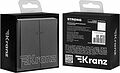 Kranz KR-78-0714-6 Выключатель STRONG 2 кл с подсветкой 10А с/у графит KRANZ