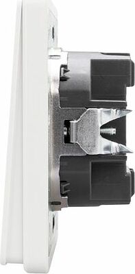 Kranz KR-78-0716-1 Выключатель ROUND 1 кл проходной (переключатель) с подсветкой 10А с/у перламутр KRANZ