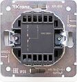Kranz KR-78-0716-1 Выключатель ROUND 1 кл проходной (переключатель) с подсветкой 10А с/у перламутр KRANZ