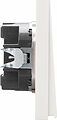 Kranz KR-78-0718-4 Выключатель STRONG 1 кл перекрестный (переключатель) с подсветкой 10А с/у жемчуг KRANZ